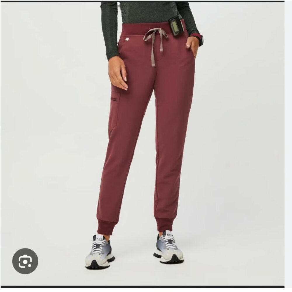 FIGS Dark Cherry Zamora Jogger Size XXL